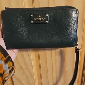 Kate Spade Dark Green Wristlet